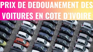 le prix de dedouanement de vos voiture en cote divoire [upl. by Akram265]