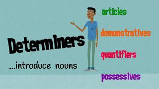 Determiners Articles Demonstratives Quantifiers amp Possessives  EasyTeaching [upl. by Bucella532]