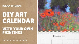 DIY Art Calendar  with your own Paintings [upl. by Lhadnek260]