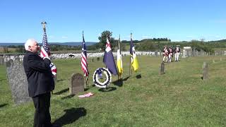 Sons of the American Revolution officially mark the grave of Patriot Valentin Himmelberger [upl. by Maleen63]