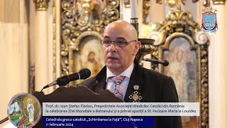 Prof dr Ioan Ștefan Florian la Ziua Mondială a Bolnavului în Catedrala GrecoCatolică ClujNapoca [upl. by Virgie116]