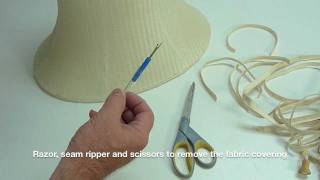 Basic Parts of a Custom Lampshade [upl. by Sabec]