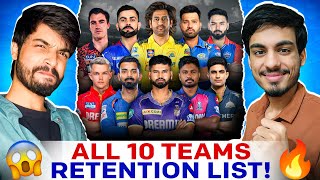 IPL 2025  50 Players Retention List 🔥 Ft shivamison1  IPL 2025 Retained Players List [upl. by Magdalena]