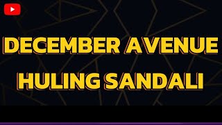 Huling Sandali December Avenue  Karaoke version [upl. by Chelsea914]