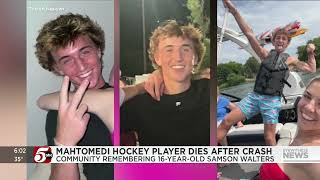 Mahtomedi hockey player Samson Walters dies after crash [upl. by Afinom318]