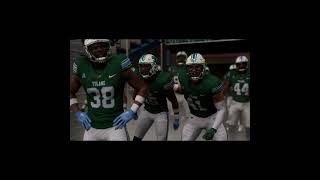 TULANE GREEN WAVE INTRO cfb25 footballshorts ncaaf tulane greenwave [upl. by Nylatsyrc]