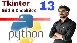 Python GUI with Tkinter Grid CheckBox in hindi  13 [upl. by Emmalee587]