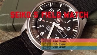 Review Seiko 5 Field Watch SNZG15J1 Military Automatic quotOutstanding 100 Wristwatchquot [upl. by Aran513]