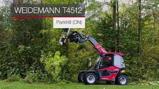 Weidemann T4512 with hedge trimmer [upl. by Lednahc]