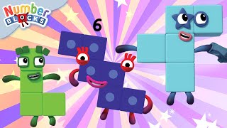 Christmas Stampolines  Learn to Count  Numbers Cartoon For Kids 123  Numberblocks [upl. by Yauqram191]