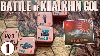 Playthrough  The Battle of Khalkhin Gol  World War 2 Wargame Boardgame  Princeps Games [upl. by Wagstaff]