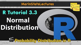 Normal Distribution Z Scores and Normal Probabilities in R  R Tutorial 33 MarinStatslectures [upl. by Dloraj]