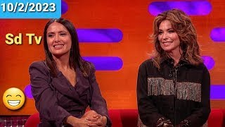 Graham Norton Show 1022023 Salma Hayek Julianne Moore Johannes Radebe Shania Twain Tom Grennan [upl. by Anerac]