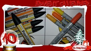 Graffiti Advent Calendar 10  Letraset Promarker VS Copic Ciao Marker [upl. by Bobbe]