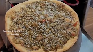 Manakish  Zaatar amp Jibneh  Thymianpizza amp Käsepizza  Thymian amp Käse Pizza [upl. by Hulton941]