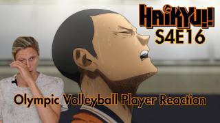 Olympic Volleyball Player Reacts to Haikyuu S4E16 quotBroken Heartquot [upl. by Paulina]