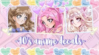 Aesthetic 90s Anime Icon decalsdecal Ids For your Royale high Journal ｡◕‿◕｡ [upl. by Herby]