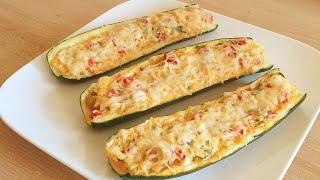 La meilleure recette de courgette farcie aux four 🥒🥒😋😋délicieux et facile [upl. by Zacek357]