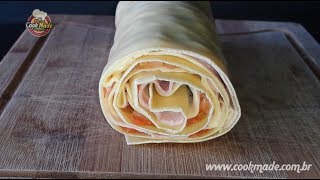 Rondelli com massa de pastel  Receita fácil rápida e simplesmente deliciosa  Cookmadecombr [upl. by Odracer104]