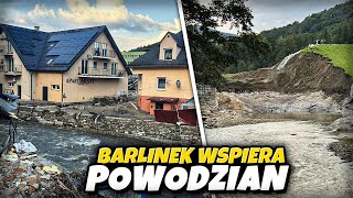 BARLINEK pomaga powodzianom🥇Stronie Śląskie ❤️ Lądek Zdrój I Rafał z Piotrem w transporcie do [upl. by Stonwin155]