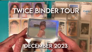 twice binder tour december 2023 korean album nonalbum and japanese binders [upl. by Leuas]