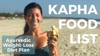 Kapha WeightLoss Diet  Ayurvedic Food List for Kapha Dosha  Clareminded [upl. by Itsud]