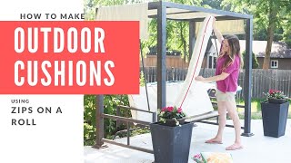 Outdoor Swing Makeover  How to redo Seat Cusions [upl. by Smitt720]