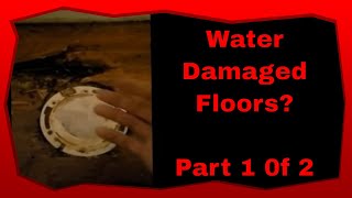 How To Remove and Replace Water Damaged Hardwood Flooring Part 1 of 2 [upl. by Risley]