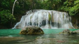 Erawan Waterfall In The Forest Kanchanaburi Thailand [upl. by Pip]