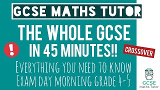 Everything You Need To Pass Your GCSE Maths Exam in 45 Minutes  Foundation  16th May 2024 [upl. by Analeh]