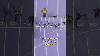 American Noah Lyles Wins Olympic 100m Final in Thrilling Photo Finish paris2024 american athelte [upl. by Eussoj]