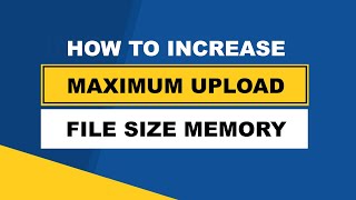 Increase Maximum Upload File Size in cPanel [upl. by Ravaj]