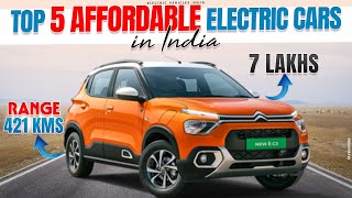 Top 5 Affordable Electric Cars in India 2024👌  Budget Electric Cars  Electric Vehicles India [upl. by Ahsein]