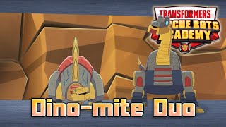 Rescue Bots Academy Review  Dinomite Duo [upl. by Enirak744]