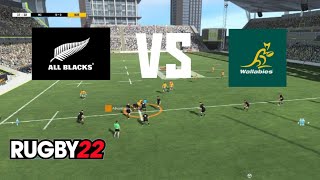 Rugby 22 All Blacks VS Wallabies International exhibition match at Eden Park [upl. by Simonette]