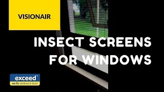 Insect Screens For Windows  Visionair Insect Screen Demo [upl. by Pittman552]