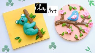 3D Clay Art  Clay Art Tutorial  Air dry clay crafts  DIY clay animals easy [upl. by Florri]