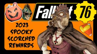 ALL RARE Spooky Scorched Rewards in 2023  Fallout 76 [upl. by Towill]