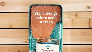 Thompsons WaterSeal  How To Apply Stain [upl. by Petersen]