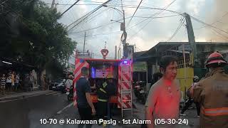 1070  Kalawaan Pasig  1st Alarm 053024 [upl. by Ashlen]