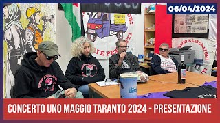 Concerto Uno Maggio Taranto 2024  Presentazione [upl. by Tada]