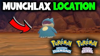 WHERE TO GET MUNCHLAX ON POKEMON BRILLIANT DIAMOND AND SHINING PEARL [upl. by Willis]