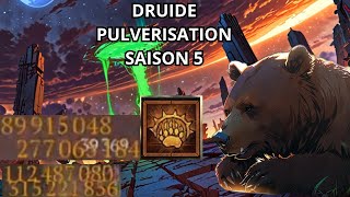 DIABLO 4 SAISON 5 BUILDGUIDE DRUIDE PULVERISATION VIVE LACCABLEMENT DEBUT DE SAISON [upl. by Lorinda]