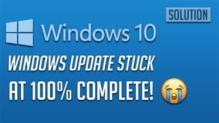 How to fix windows 10 update stuck at 100 on checking for updates 2 methods 2021 [upl. by Tnarb]