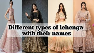 Different types of lehenga with their names and imagesLehenga names for girlsWedding lehenga names [upl. by Aix]