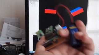 Testing my self made 9 DOF IMU Accelerometer Gyro Magnetometer [upl. by Novihs]