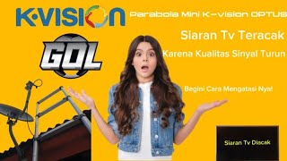 Cara Mengatasi Siaran Teracak Karena Kualitas Sinyal Kuning Ngedip Ngedip Kvision Optus Kuband [upl. by Etakyram]