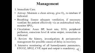 Delayed Recovery from Anaesthesia anesthesiology anesthesia [upl. by Wilek549]