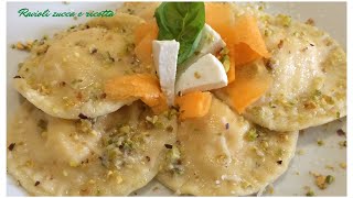 Ravioli con ricotta e zucca Facili e veloci [upl. by Johnath320]