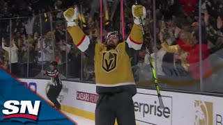 Mark Stone Feeds Alex Pietrangelo To Win It For The Golden Knights In OT [upl. by Lonne456]